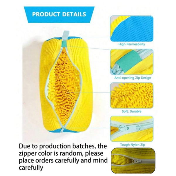 Bolsa Lavadora para Zapatos con Limpieza 360°, Reutilizable y Protectora
