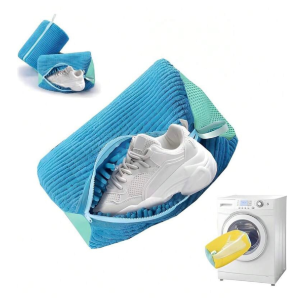 Bolsa Lavadora para Zapatos con Limpieza 360°, Reutilizable y Protectora