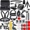 Kit de Accesorios para Cámara Deportiva Tipo GoPro 50 en 1 – Soportes, Arnés, Tripode y Más