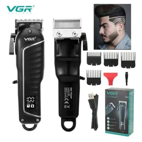 photo_2026-07-11_22-27-28 Máquina Cortadora de Cabello Profesional VGR V-683 Recargable Inalámbrica con Pantalla LED y Palanca de Ajuste