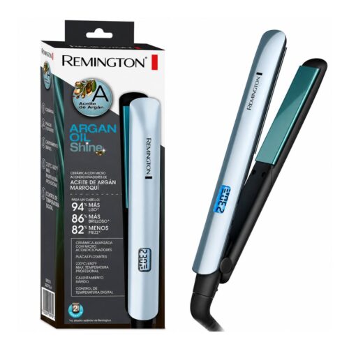 Plancha Alisadora Remington Argan Oil Shine con Cerámica, Aceite de Argán