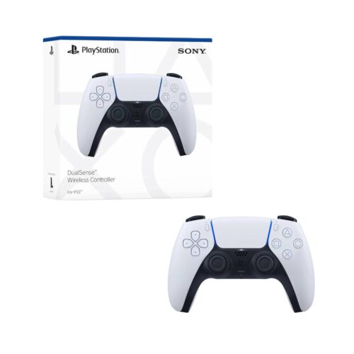Control Inalámbrico Sony DualSense Original para PlayStation 5 PS5 – Blanco, Bluetooth, USB-C y Retroalimentación Háptica