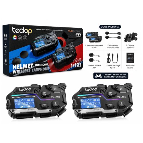 photo_2026-08-24_19-31-29 Intercomunicadores para Casco de Moto Teclop TL-M8 Bluetooth – Combo 2 Unidades