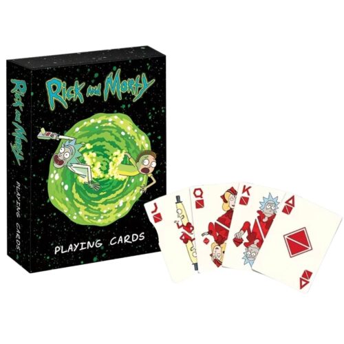 Baraja de Cartas Rick and Morty | Naipes Tipo Póker Temáticos | Juego de Cartas para Amigos y Familia
