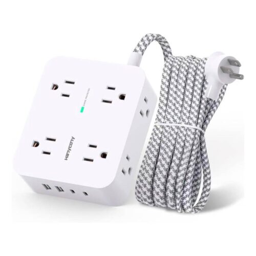 Regleta Multitoma HANYCONY 8 Tomas + 2 USB-A + 2 USB-C